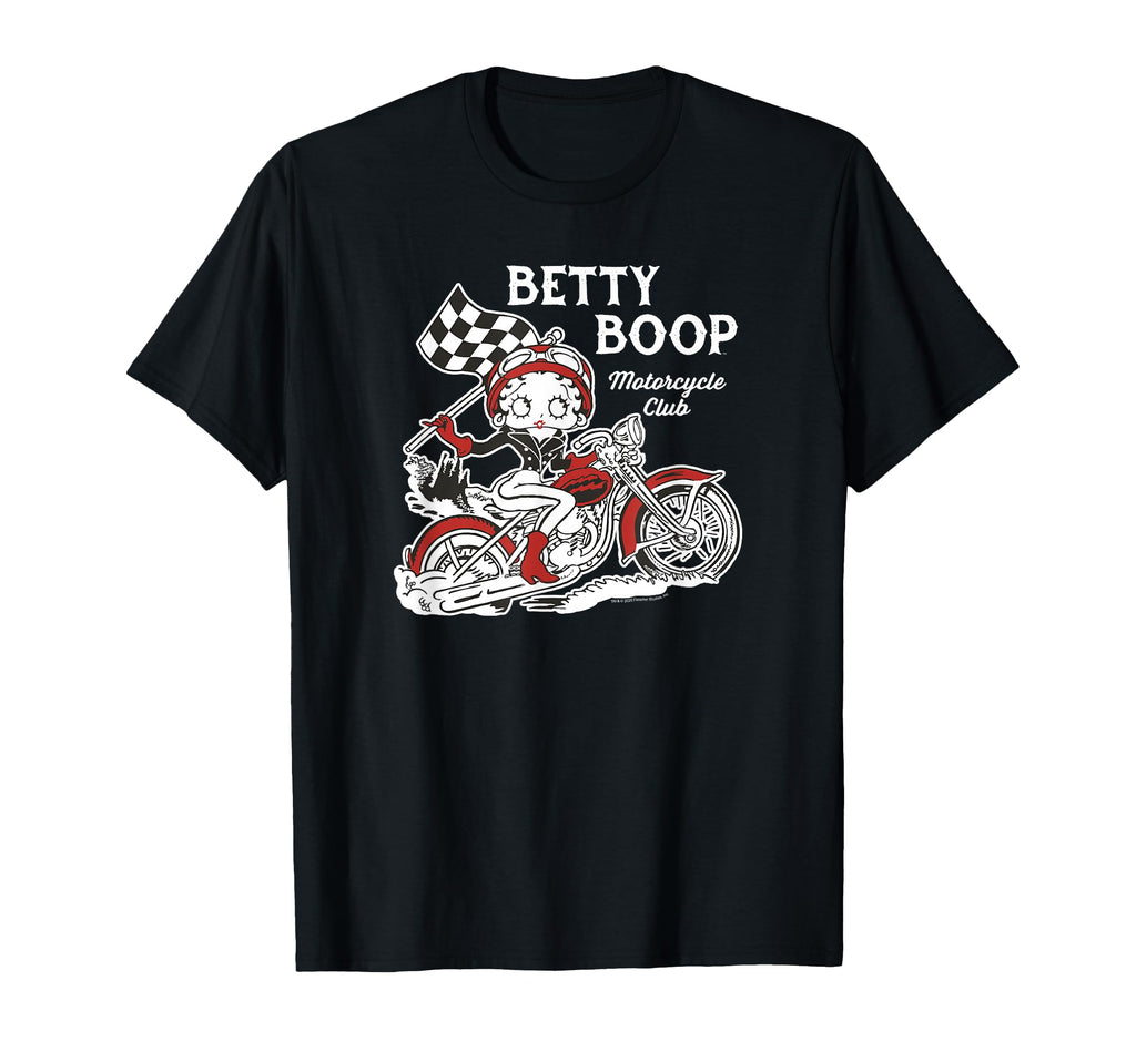Betty Boop Motorcycle Club Biker Pinup T-Shirt - Trendy Graphic Men Women - T-Shirt, Sweatshirt, Hoodie