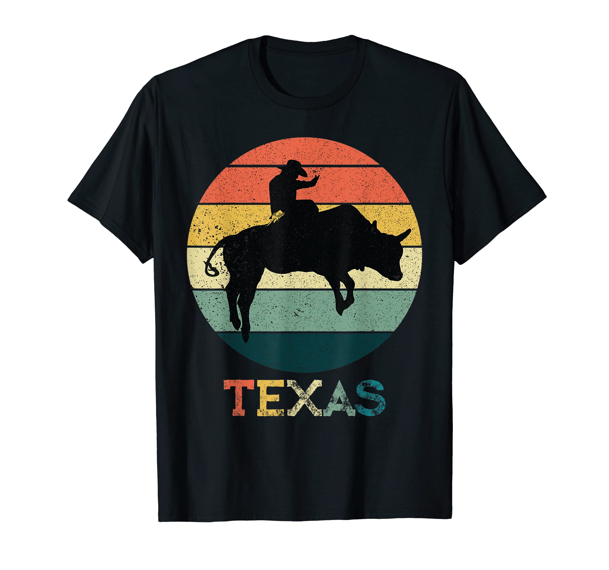 Bull Riding Rodeo Cowboy Texas Western T-Shirt - Trendy Graphic Unisex - T-Shirt, Sweatshirt, Hoodie