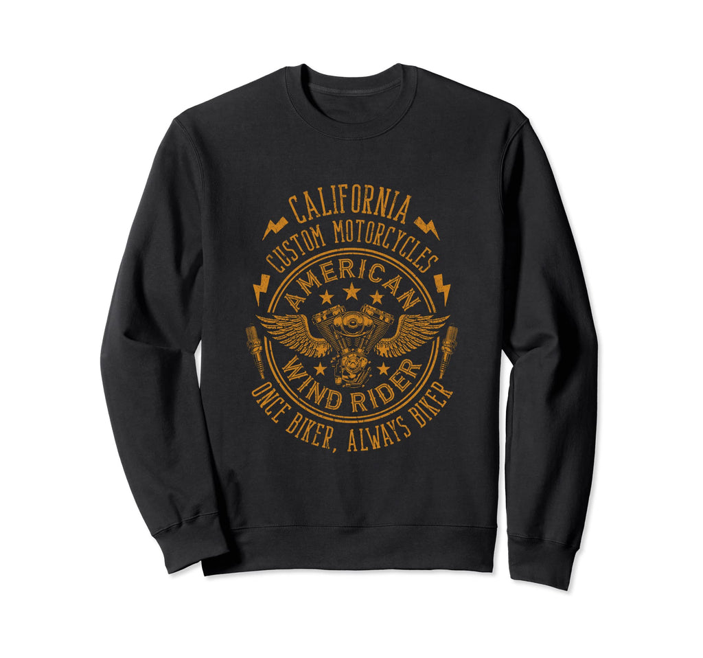American Custom Motorcycles Sweatshirt - Custom Art Print Men Women - T-Shirt, Sweatshirt, Hoodie