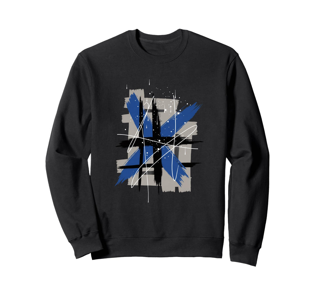 Abstract 90S Paint Brush Grunge Sweatshirt - Fun Novelty Design Unisex - T-Shirt, Sweatshirt, Hoodie