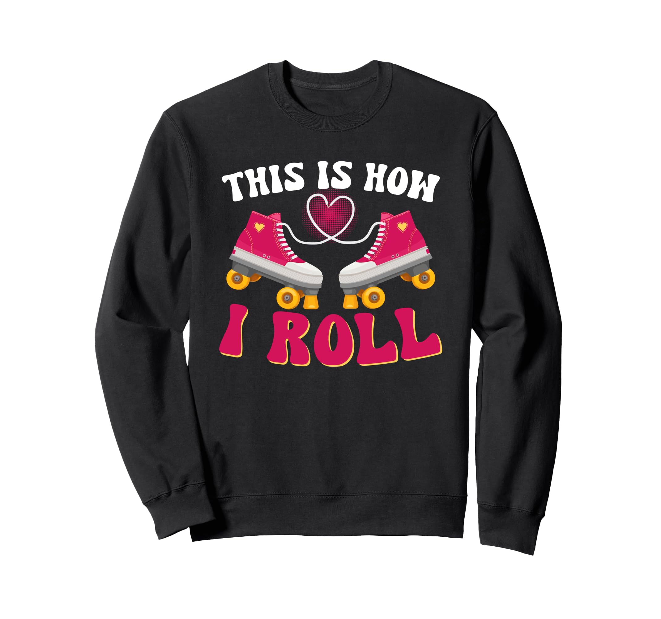 Roller Skating Skate 1970S Sweatshirt - Trendy Graphic Unisex - T-Shirt, Sweatshirt, Hoodie