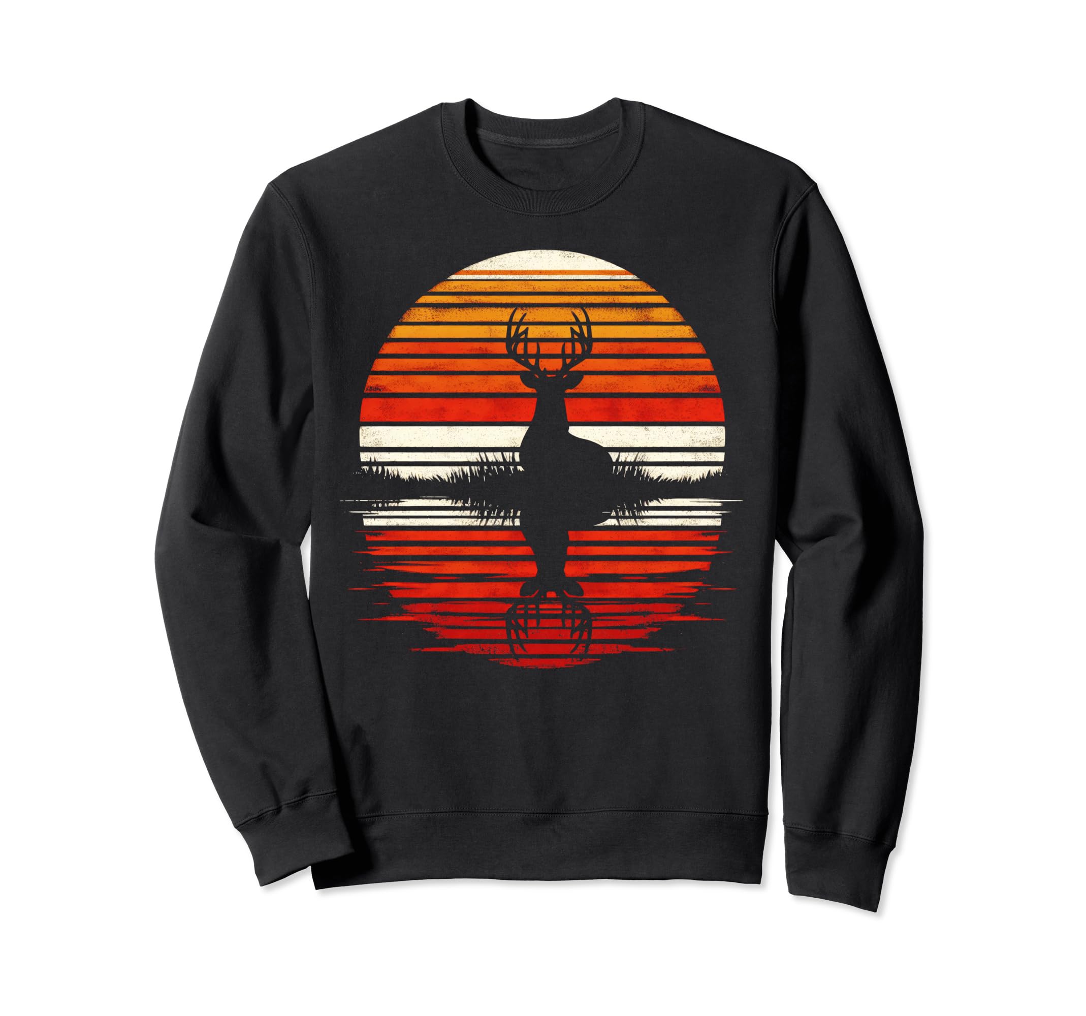 Deer Sunset Safari 70S Sweatshirt - Fun Novelty Design Men Women - T-Shirt, Sweatshirt, Hoodie