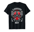 Biker Born May Motorcycle Birthday T-Shirt - Aesthetic Graphic for Adults - T-Shirt, Sweatshirt, Hoodie