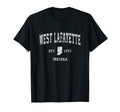 West Lafayette Indiana Athletic T-Shirt - Minimalist Print for Adults - T-Shirt, Sweatshirt, Hoodie