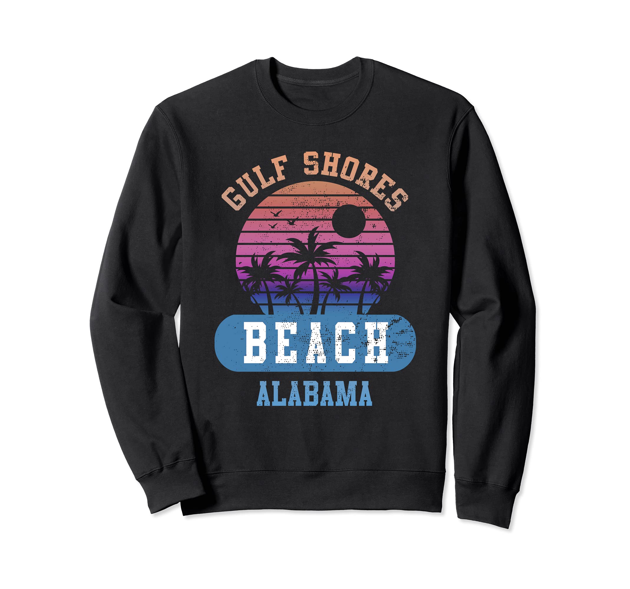 Gulf Shores Beach Alabama Sunset Sweatshirt - Minimalist Print Men Women - T-Shirt, Sweatshirt, Hoodie
