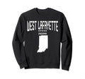 West Lafayette Indiana Throwback Sweatshirt - Streetwear Style for Adults - T-Shirt, Sweatshirt, Hoodie