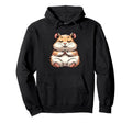 Meditation Hamster Yoga Pose Relaxing Hoodie - Trendy Graphic Men Women - T-Shirt, Sweatshirt, Hoodie