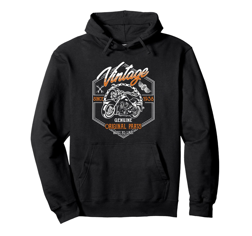 Birthday 1958 Gift Motorcycle 68 Years Hoodie - Streetwear Style Men Women - T-Shirt, Sweatshirt, Hoodie
