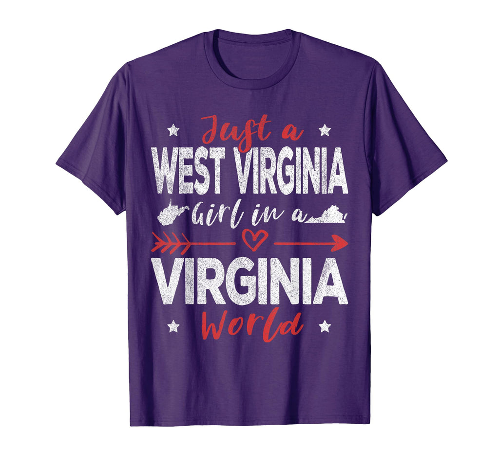 Just West Virginia Virginia World T-Shirt - Unique Graphic Unisex - T-Shirt, Sweatshirt, Hoodie