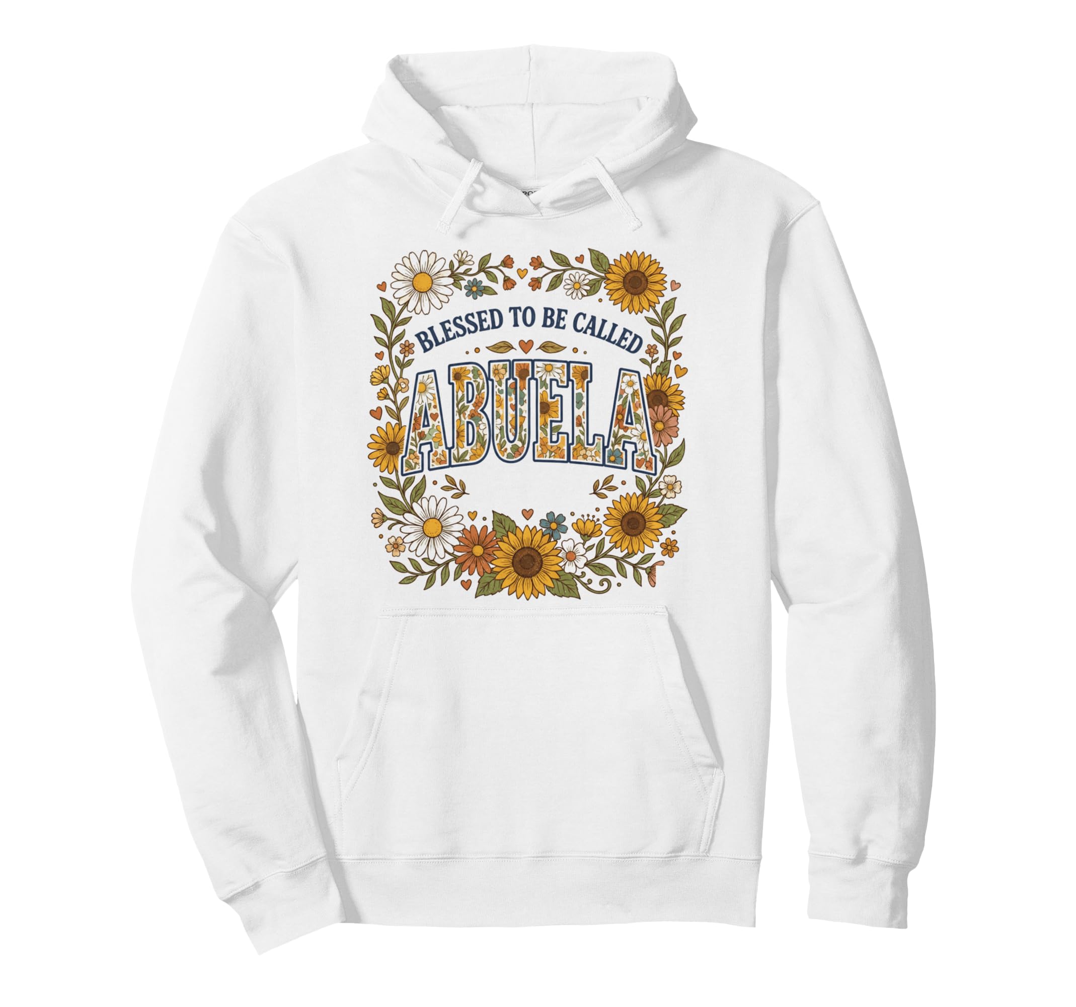 Blessed To Be Called Abuela Flower Hoodie - Minimalist Print Unisex - T-Shirt, Sweatshirt, Hoodie