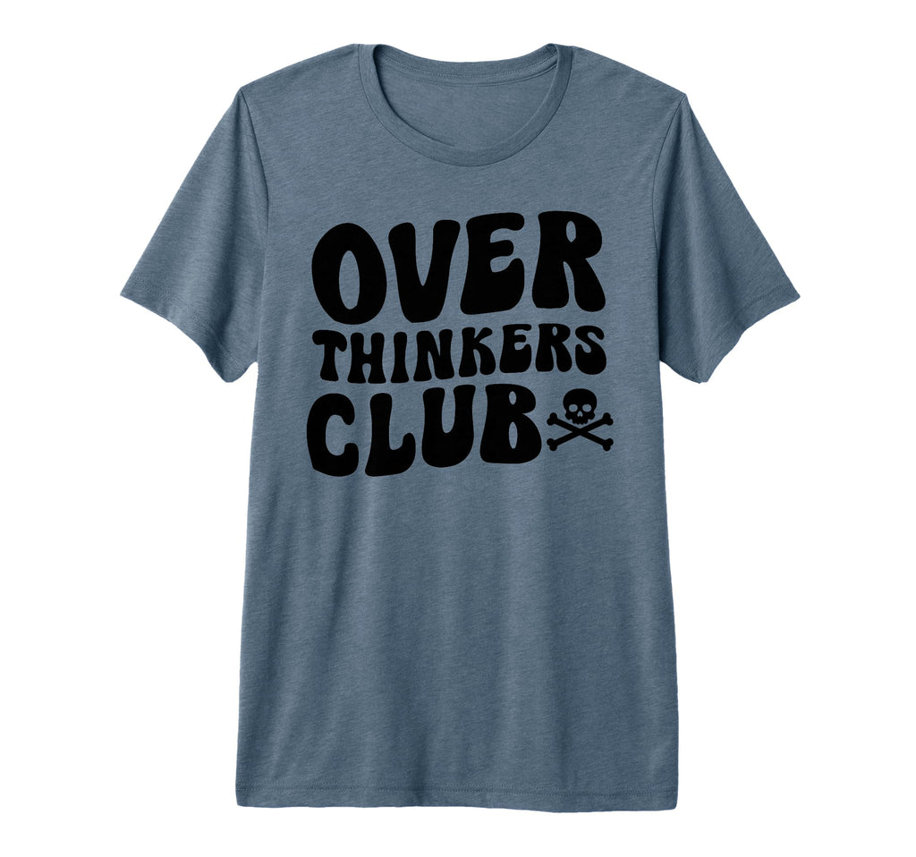 Overthinkers Club Tri Blend T-Shirt - Custom Art Print for Adults - T-Shirt, Sweatshirt, Hoodie