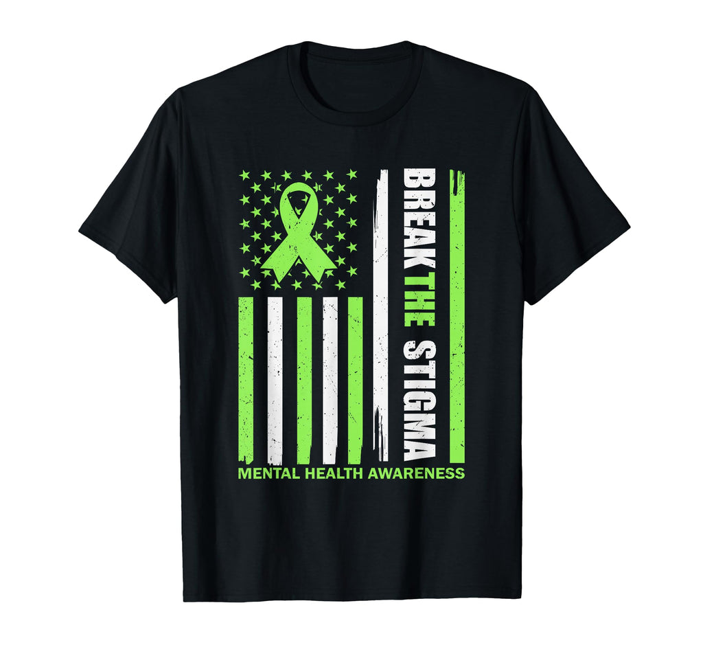 May We Wear Green Break Stigma Us T-Shirt - Aesthetic Graphic Men Women - T-Shirt, Sweatshirt, Hoodie