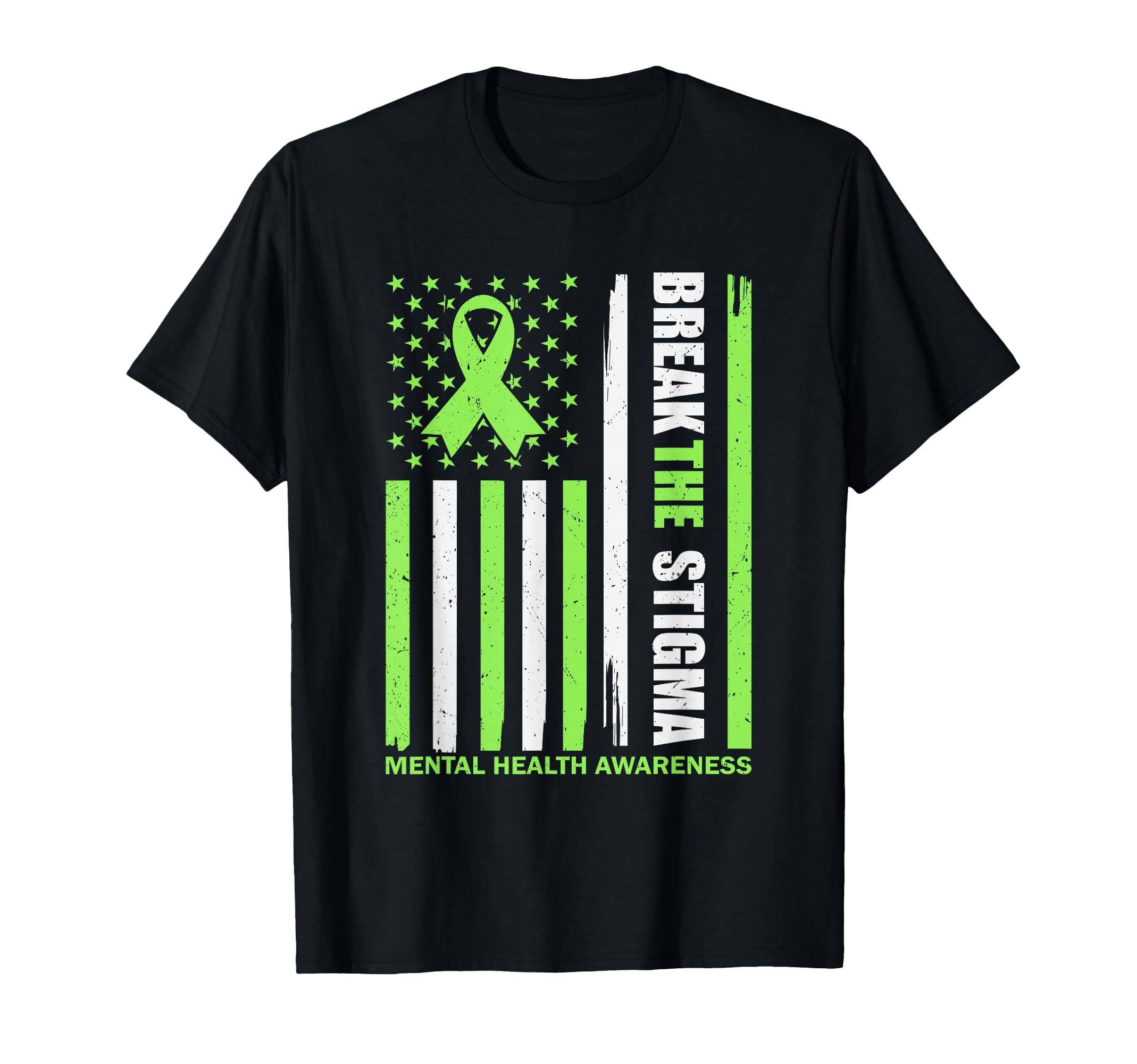 May We Wear Green Break Stigma Us T-Shirt - Aesthetic Graphic Men Women - T-Shirt, Sweatshirt, Hoodie