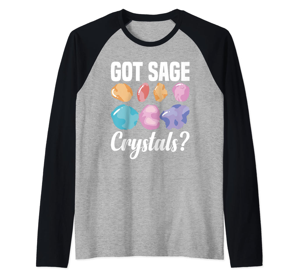 Crystal Healing Sage Crystal Reiki Hoodie - Casual Everyday Wear Unisex - T-Shirt, Sweatshirt, Hoodie