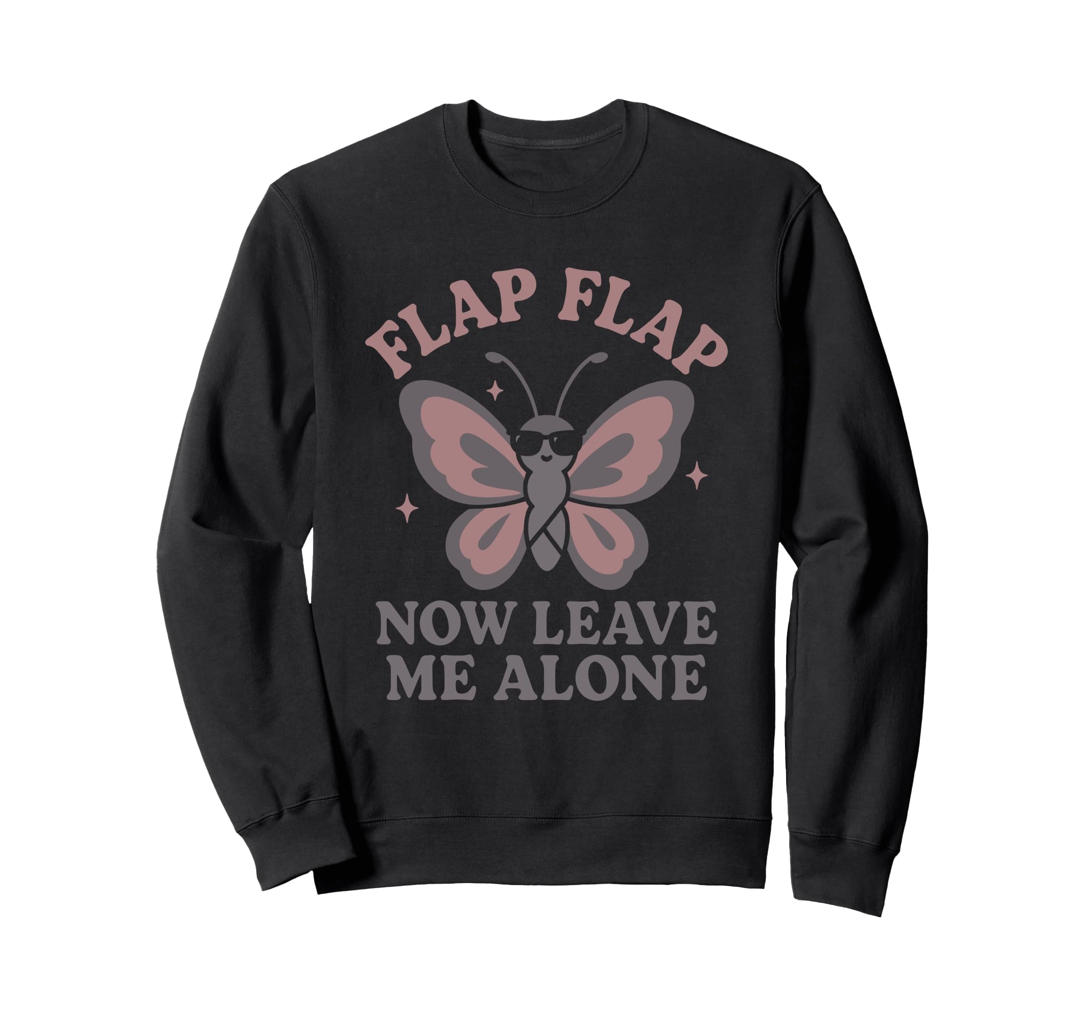 Anti Social Butterfly Introvert Sweatshirt - Trendy Graphic for Adults - T-Shirt, Sweatshirt, Hoodie