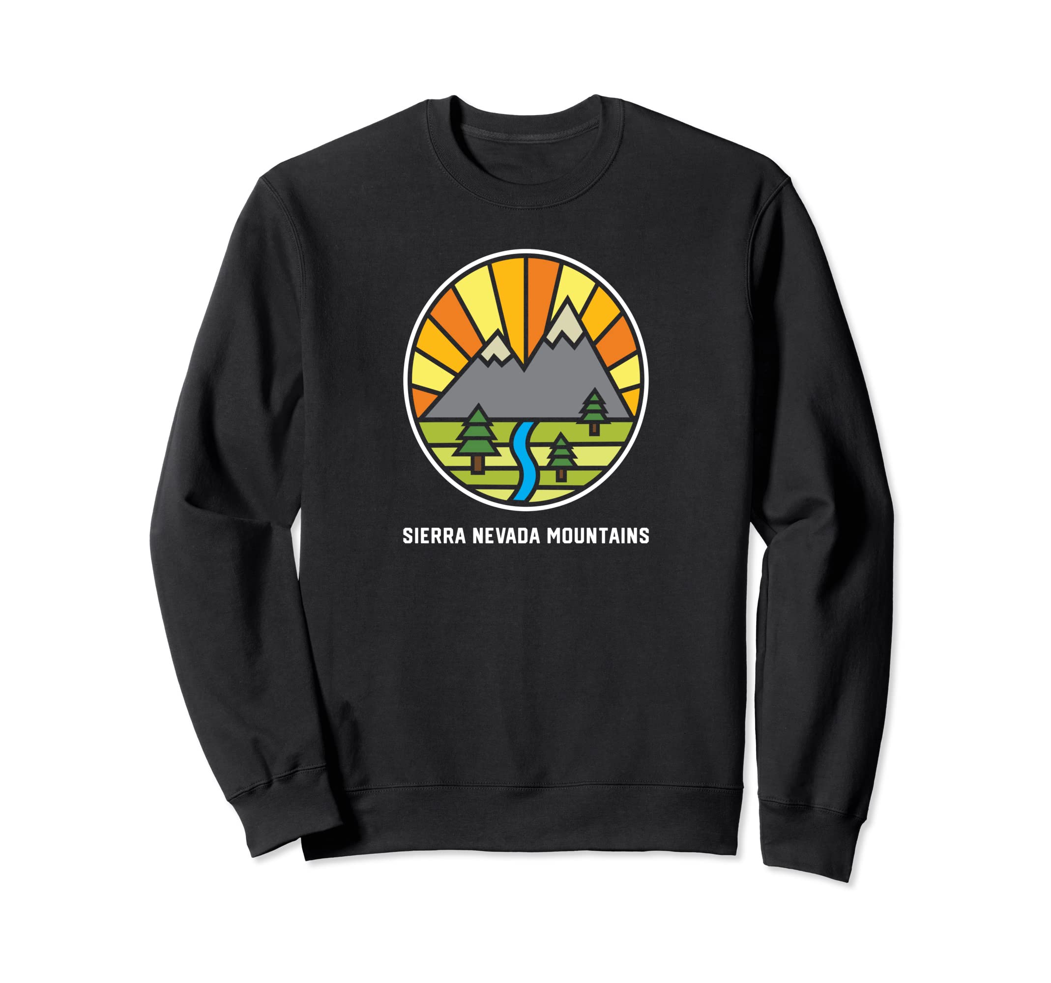 Sierra Nevada Mountains Sunset Hike Sweatshirt - Unique Graphic Men Women - T-Shirt, Sweatshirt, Hoodie