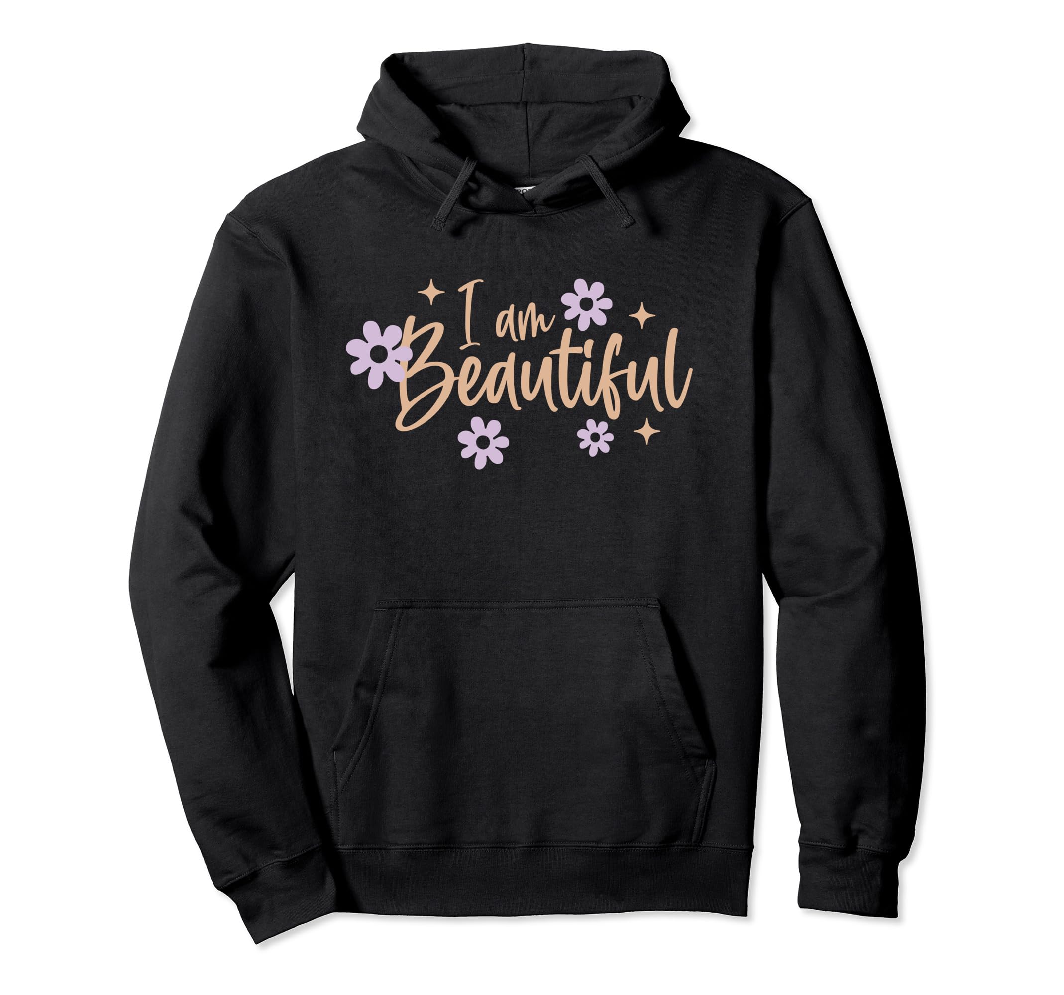 Positive Affirmation Meme I Am Beautiful Hoodie - Custom Art Print Unisex - T-Shirt, Sweatshirt, Hoodie
