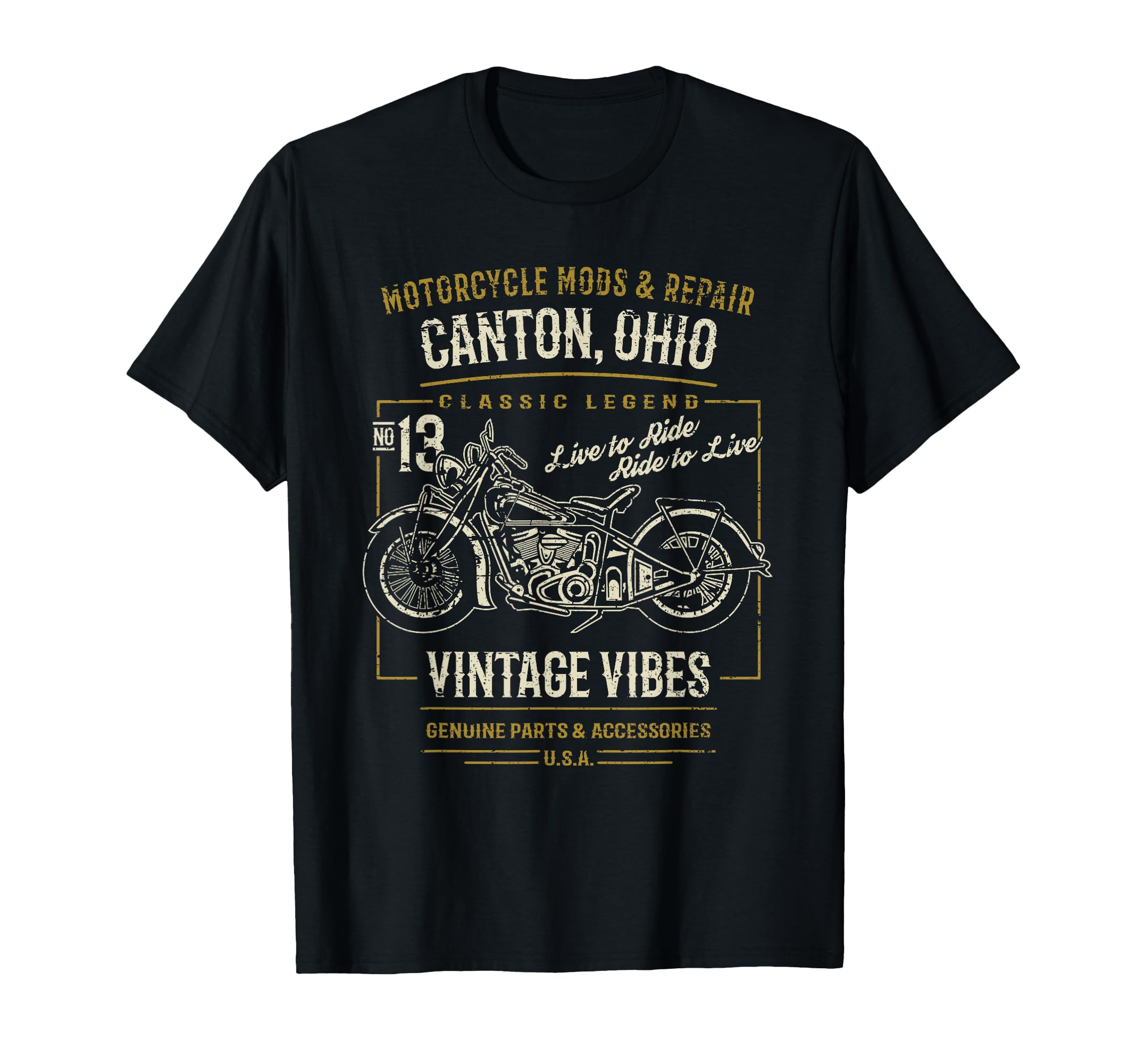 Canton Oh Usa Motorcycle Adventure T-Shirt - Trendy Graphic Men Women - T-Shirt, Sweatshirt, Hoodie