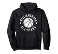 Williamsburg All Stars Distressed Nyc 80S Hoodie - Streetwear Style Unisex - T-Shirt, Sweatshirt, Hoodie