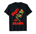 Zombie Pin Up Halloween Beauty T-Shirt - Fun Novelty Design for Adults - T-Shirt, Sweatshirt, Hoodie