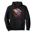 Dripping Paint Art Vinyl Record Hoodie - Fun Novelty Design for Adults - T-Shirt, Sweatshirt, Hoodie