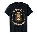 Howdy Pumpkin Cowboy Halloween T-Shirt - Novelty Apparel for Adults - T-Shirt, Sweatshirt, Hoodie
