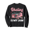 Roller Skating Skate 1970S Skating Sweatshirt - Minimalist Print Men Women - T-Shirt, Sweatshirt, Hoodie