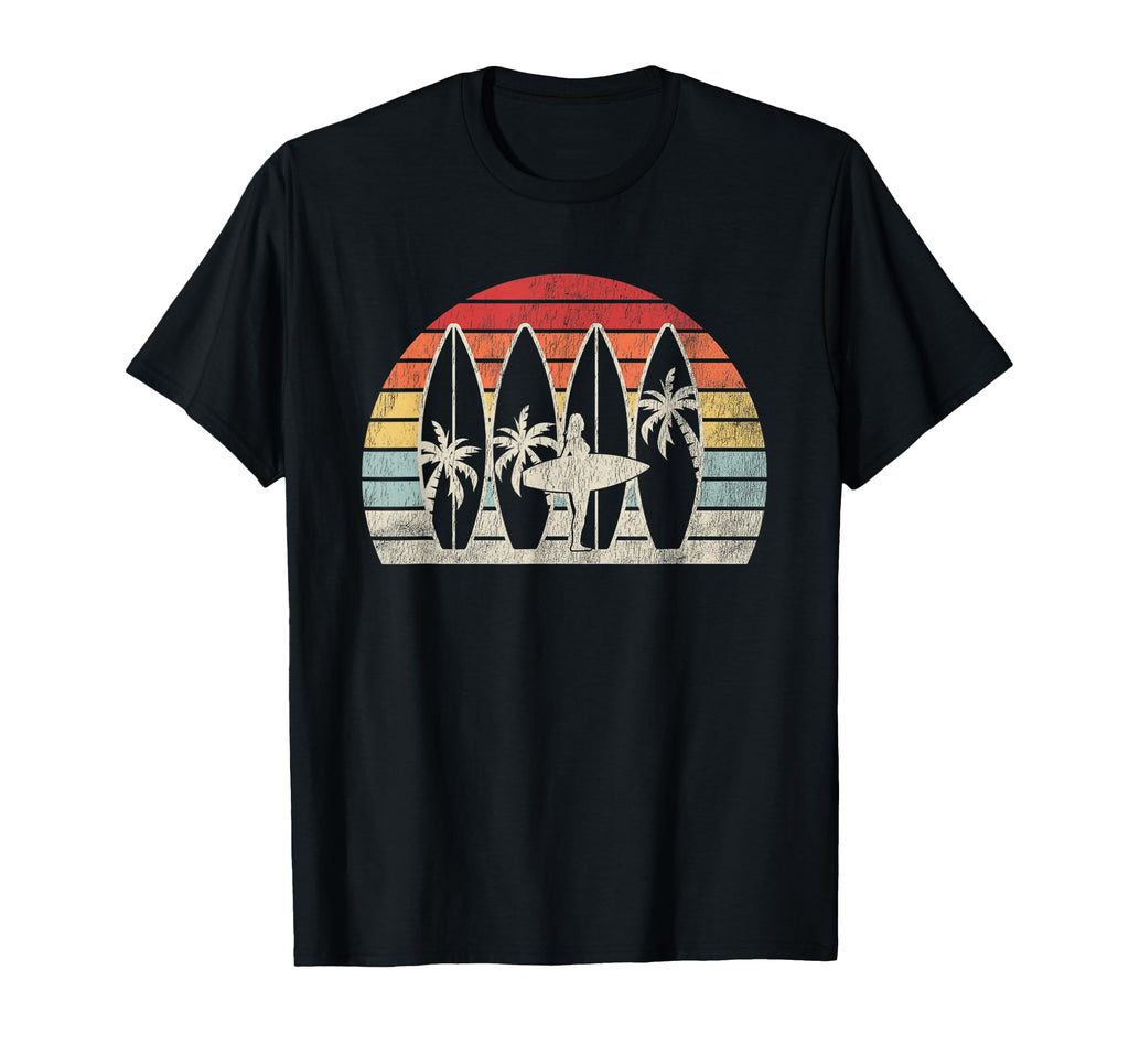 Surfboards Sunset Beach Waves T-Shirt - Casual Everyday Wear for Adults - T-Shirt, Sweatshirt, Hoodie
