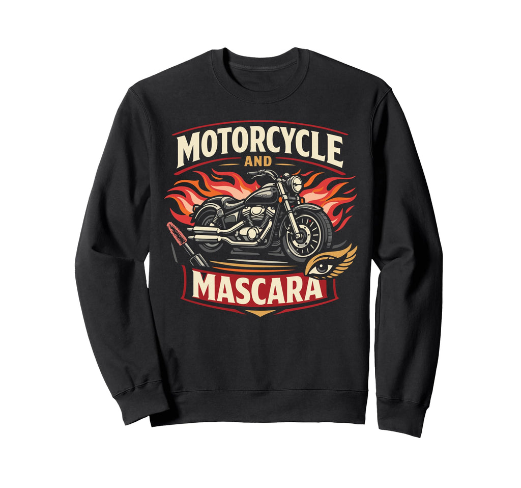 Motorcycle Biker Female Sweatshirt - Graphic Print Unisex - T-Shirt, Sweatshirt, Hoodie
