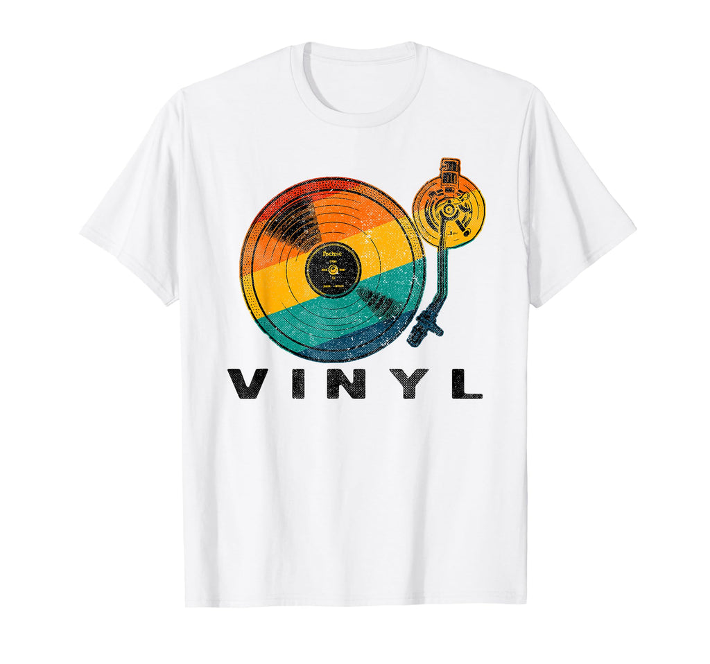 Vinyl Turntable Records Music Lp Dj T-Shirt - Aesthetic Graphic Men Women - T-Shirt, Sweatshirt, Hoodie