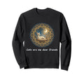 Cats Are My Best Friends Sacred Sweatshirt - Trendy Graphic for Adults - T-Shirt, Sweatshirt, Hoodie