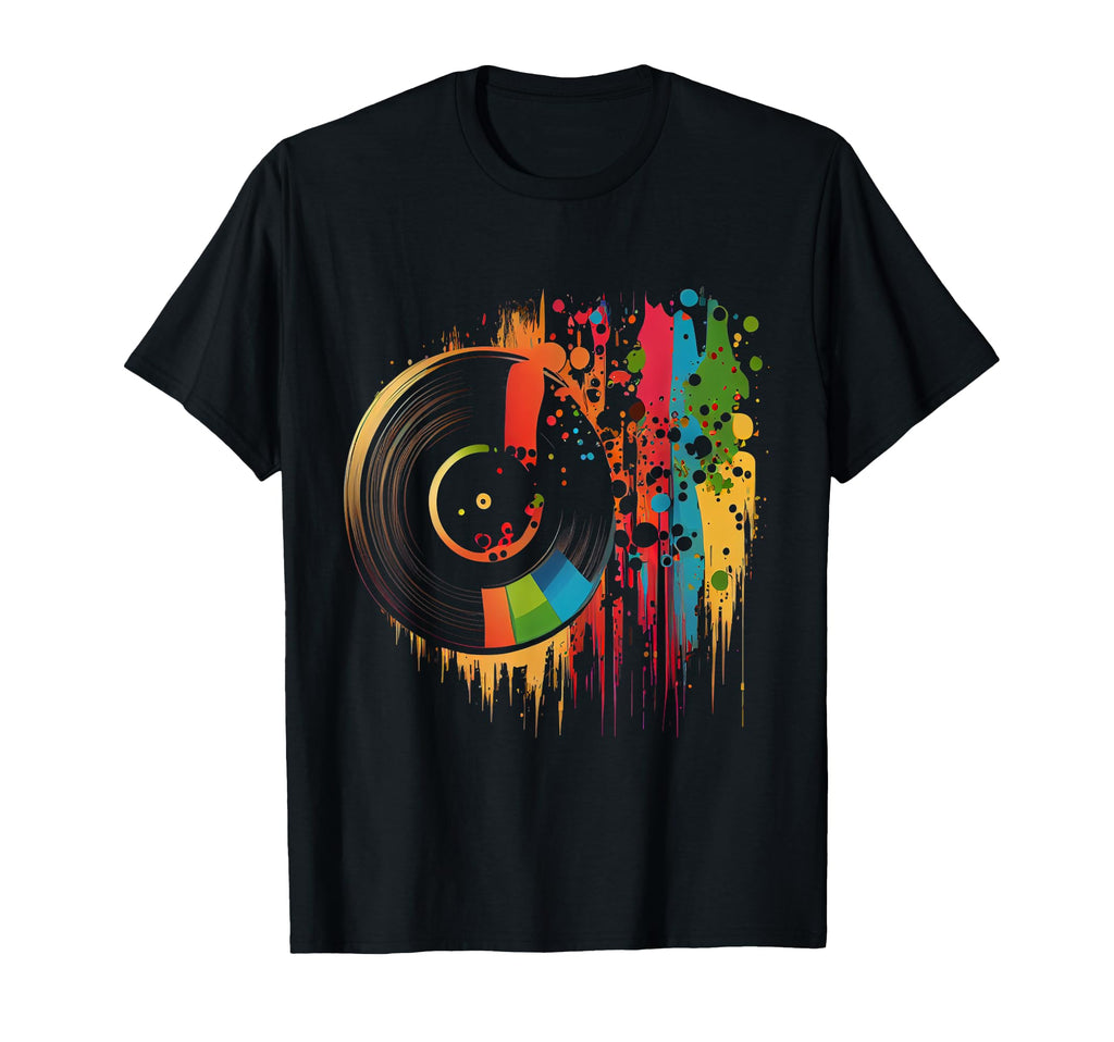 Vinyl Record Record Player 80S 90S T-Shirt - Casual Everyday Wear Unisex - T-Shirt, Sweatshirt, Hoodie