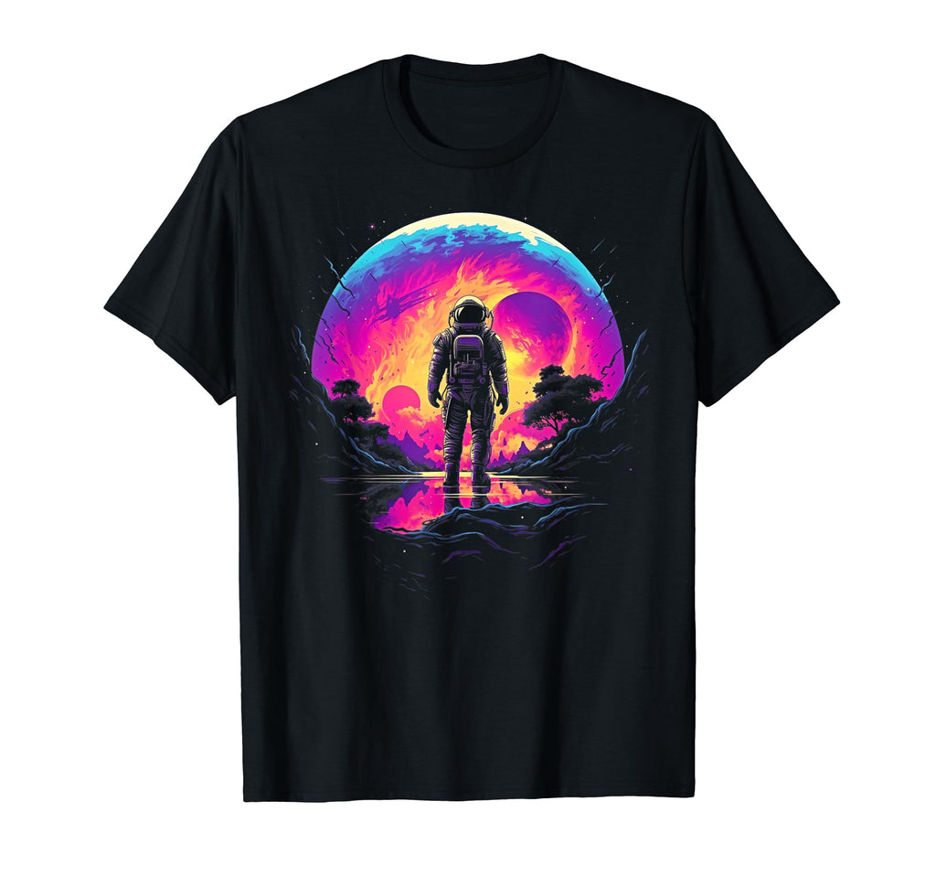 Synthwave Astronaut Cyberpunk 80S Sci Fi 24 T-Shirt - Trendy Graphic Unisex - T-Shirt, Sweatshirt, Hoodie