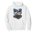 Dj Disc Jockey Vinyl Record Player Hoodie - Fun Novelty Design for Adults - T-Shirt, Sweatshirt, Hoodie