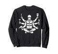Funny Meditation Construction Worker Sweatshirt - Graphic Print for Adults - T-Shirt, Sweatshirt, Hoodie