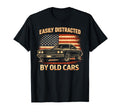 Easily Distracted Old Cars Muscle T-Shirt - Minimalist Print for Adults - T-Shirt, Sweatshirt, Hoodie
