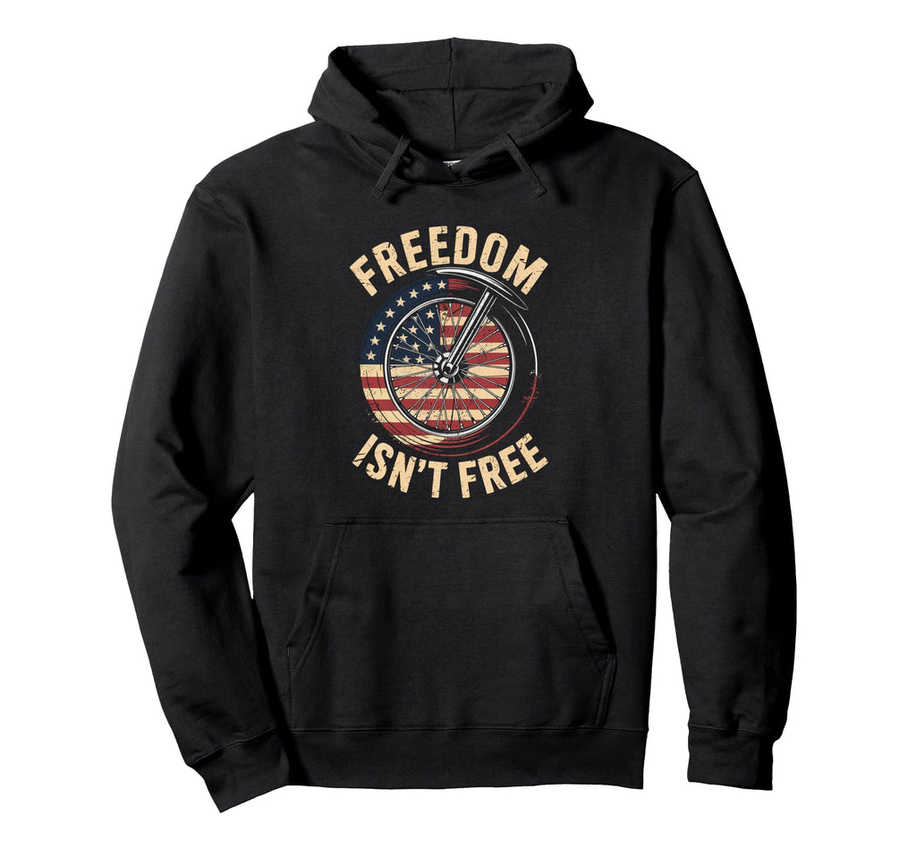 Freedom Isnt Free Patriot Motorcycle Hoodie - Aesthetic Graphic Unisex - T-Shirt, Sweatshirt, Hoodie