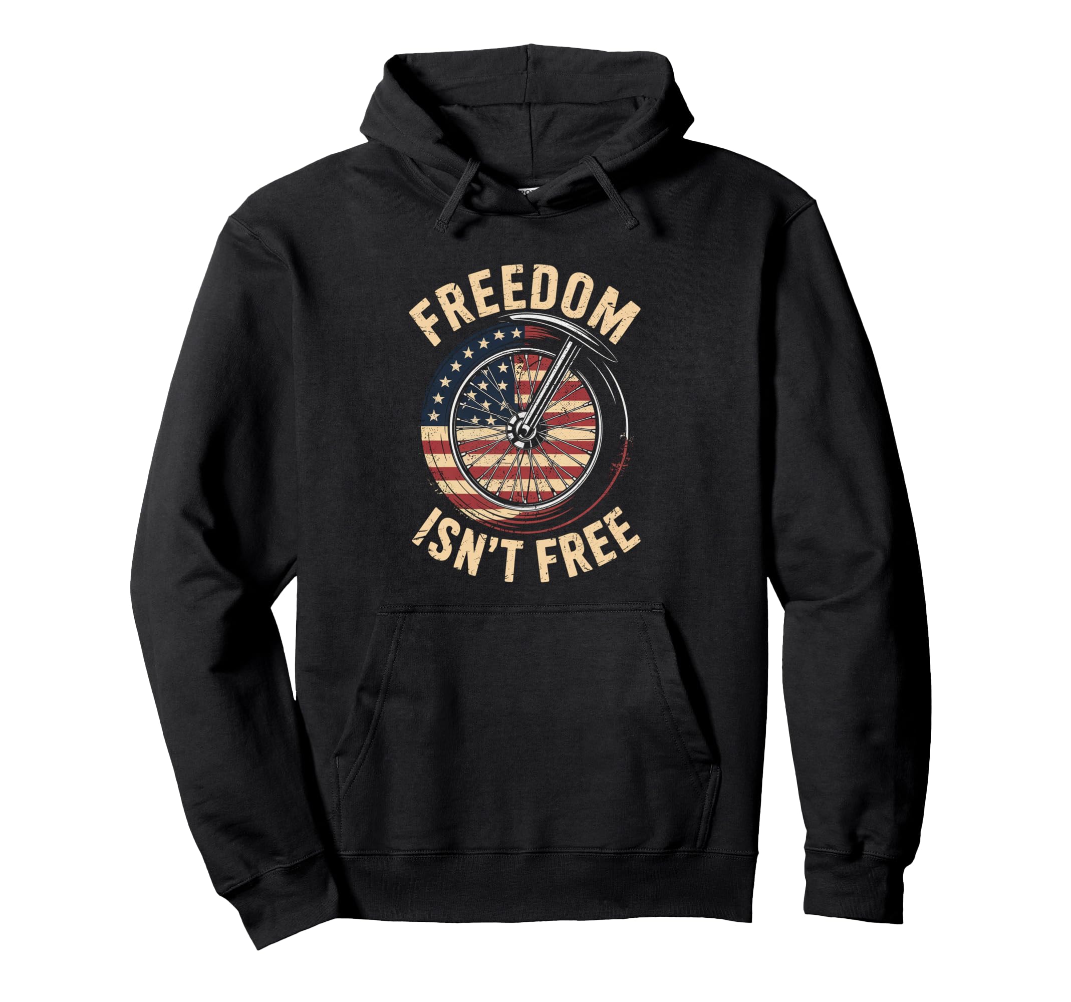 Freedom Isnt Free Patriot Motorcycle Hoodie - Aesthetic Graphic Unisex - T-Shirt, Sweatshirt, Hoodie