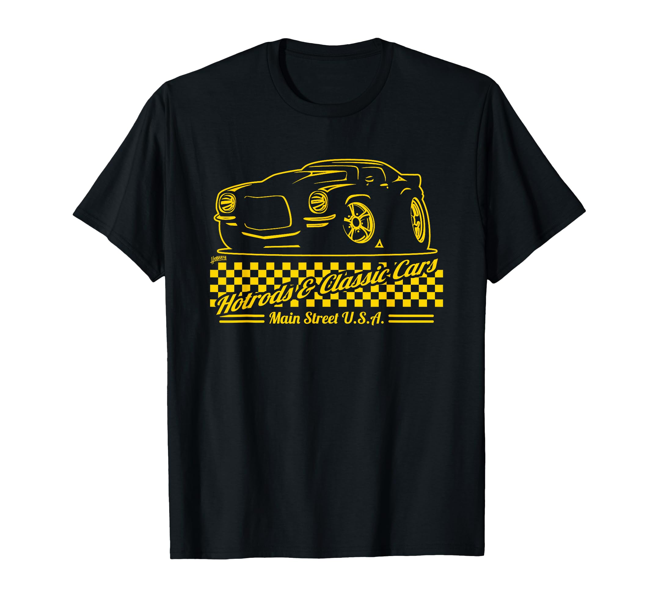 Hotrods And Cars Main Street Usa T-Shirt - Trendy Graphic for Adults - T-Shirt, Sweatshirt, Hoodie