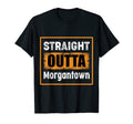 Straight Outta Morgantown West T-Shirt - Trendy Graphic for Adults - T-Shirt, Sweatshirt, Hoodie