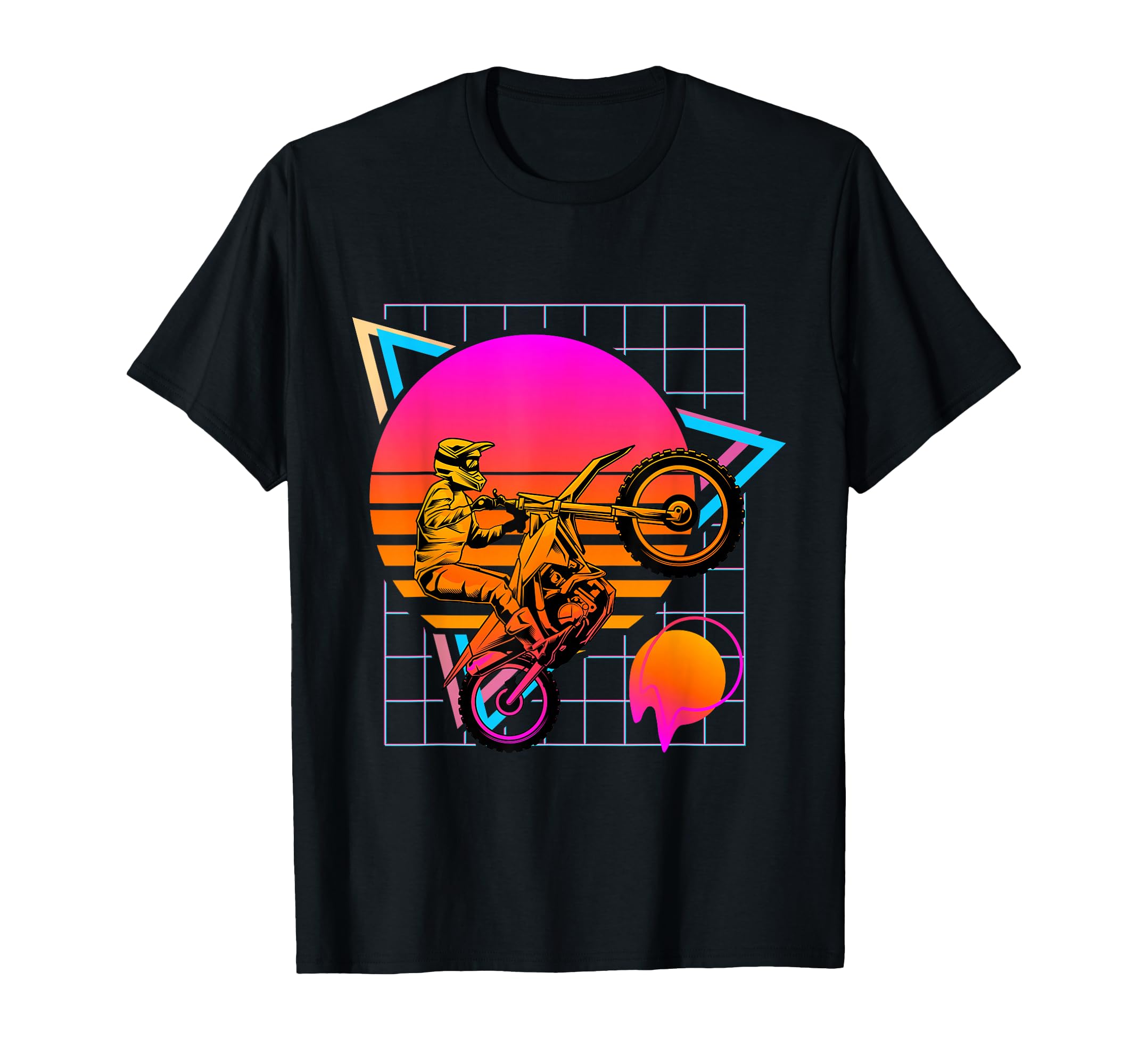 Dirt Bike 80S Motocross T-Shirt - Aesthetic Graphic for Adults - T-Shirt, Sweatshirt, Hoodie