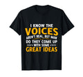 I Know Voices Arent Real But Do They T-Shirt - Aesthetic Graphic Unisex - T-Shirt, Sweatshirt, Hoodie