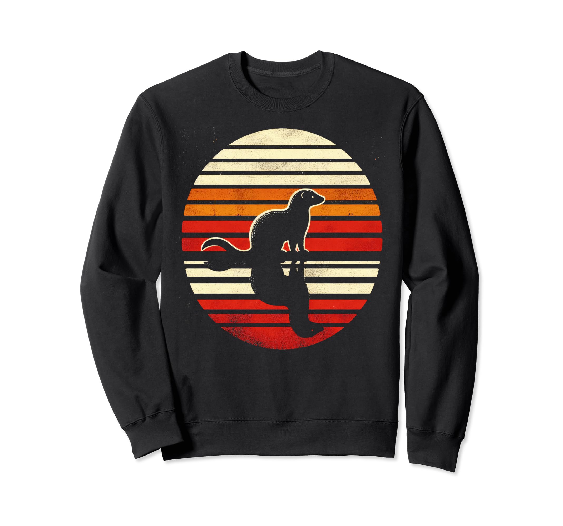 Mongoose Sunset Safari 70S Sweatshirt - Fun Novelty Design Unisex - T-Shirt, Sweatshirt, Hoodie
