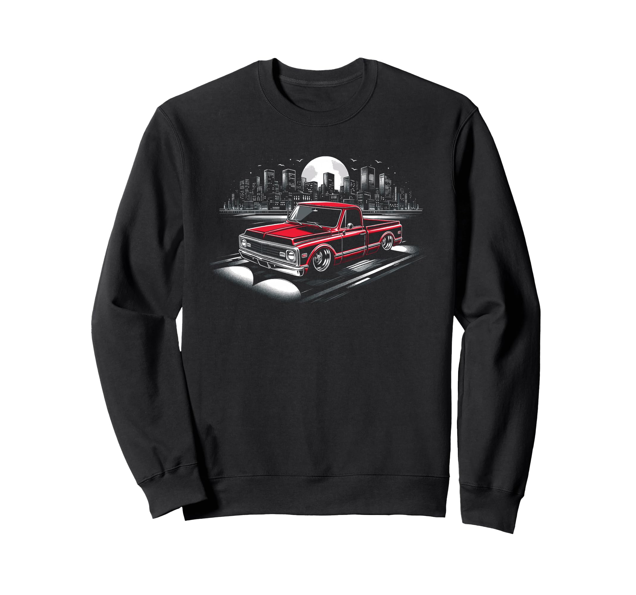 67 72 C10 Pickup Truck Slammed Sweatshirt - Aesthetic Graphic for Adults - T-Shirt, Sweatshirt, Hoodie