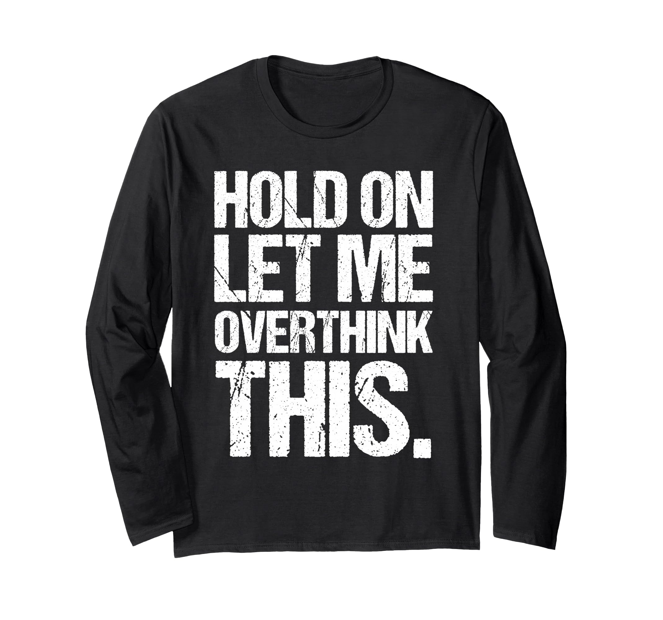 Overthinker Distressed Introverts T-Shirt - Minimalist Print Unisex - T-Shirt, Sweatshirt, Hoodie