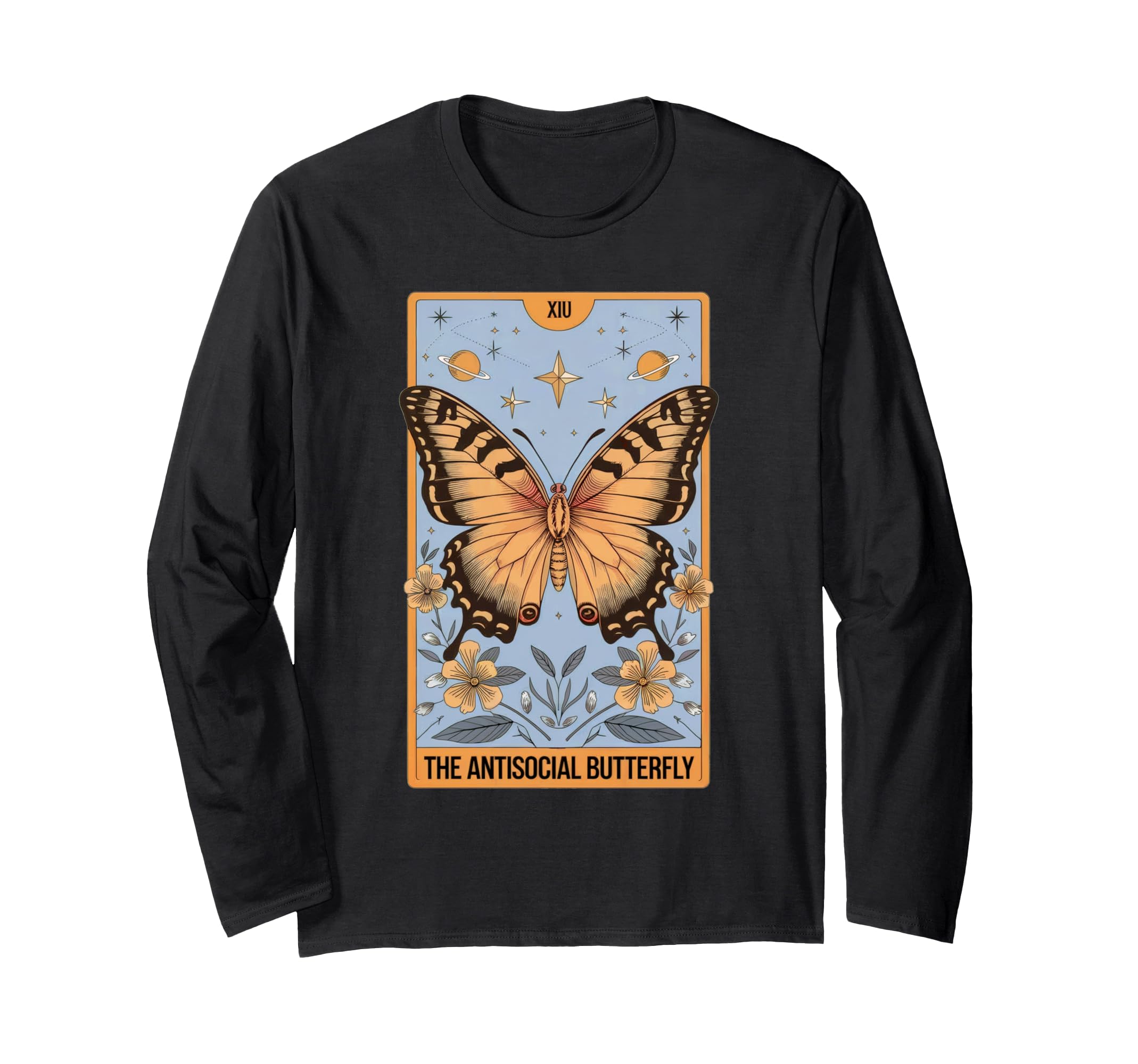 Tarot Card Antisocial Butterfly Goth Art T-Shirt - Custom Art Print Unisex - T-Shirt, Sweatshirt, Hoodie