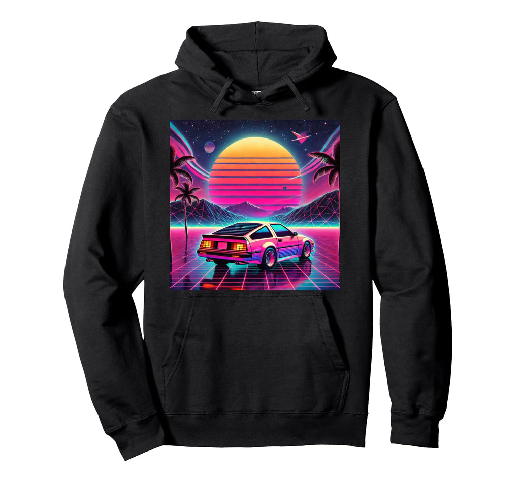 Outrun Synthwave Vaporwave Aesthetic 80S Hoodie - Novelty Apparel Unisex - T-Shirt, Sweatshirt, Hoodie