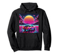 Outrun Synthwave Vaporwave Aesthetic 80S Hoodie - Novelty Apparel Unisex - T-Shirt, Sweatshirt, Hoodie