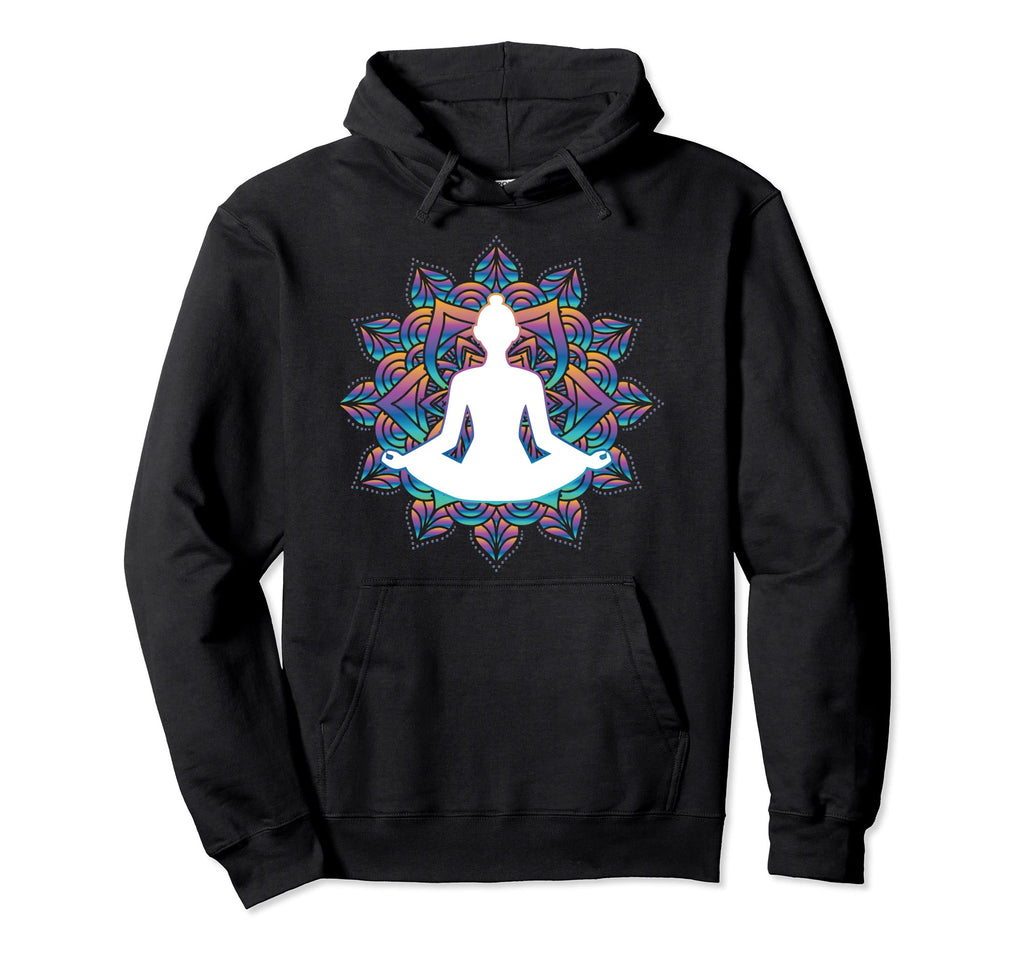 Mindfulness Meditation Mandala Hoodie - Casual Everyday Wear for Adults - T-Shirt, Sweatshirt, Hoodie