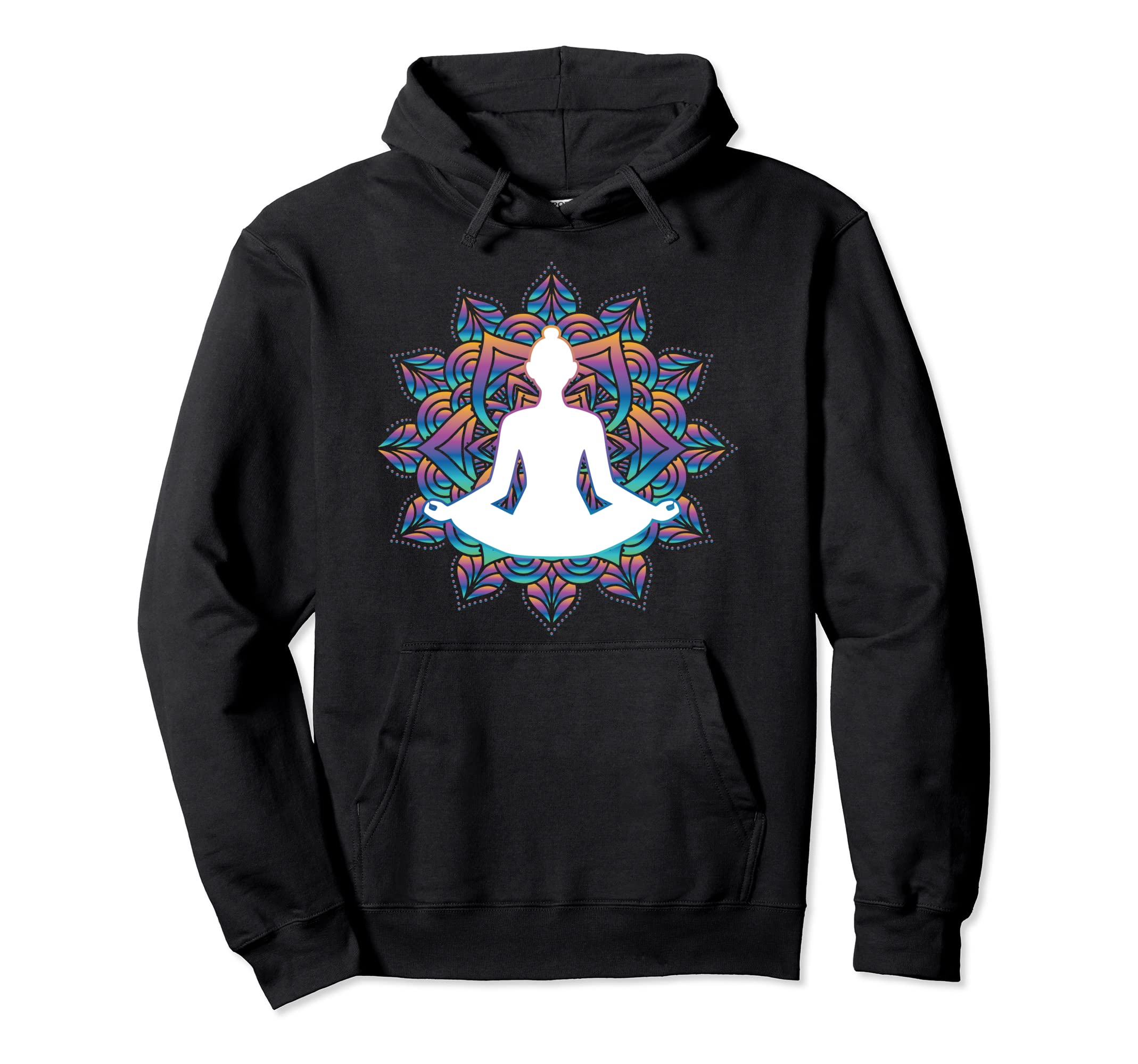 Mindfulness Meditation Mandala Hoodie - Casual Everyday Wear for Adults - T-Shirt, Sweatshirt, Hoodie